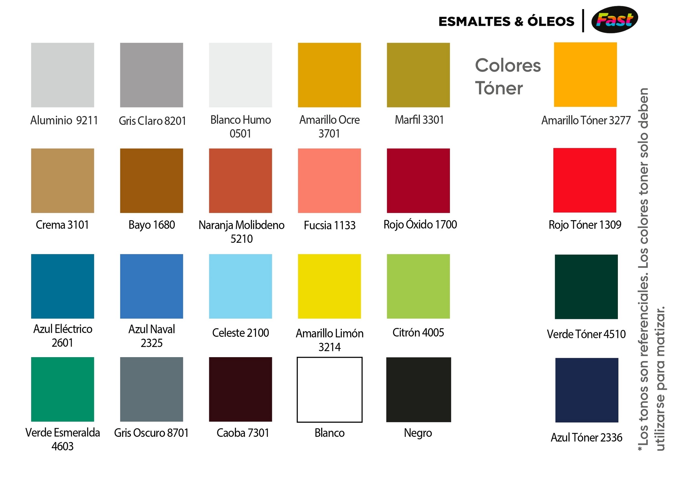 COLORES-TONER